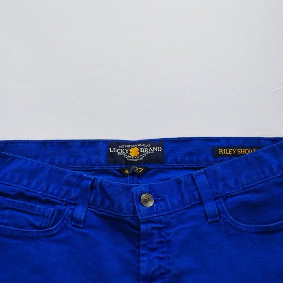 Lucky Brand Jeans Riley Short blue coloured women's size 4/27 - Picture 2 of 15